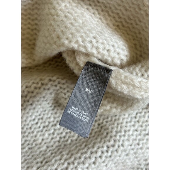 AERIE Wool Laine Blend Fair Isle Oversized Turtleneck Long Sleeve Sweater-NWT-M - Picture 3 of 4